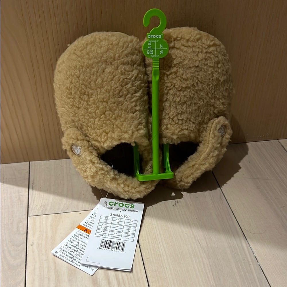 Crocs Cozy Tan Slippers